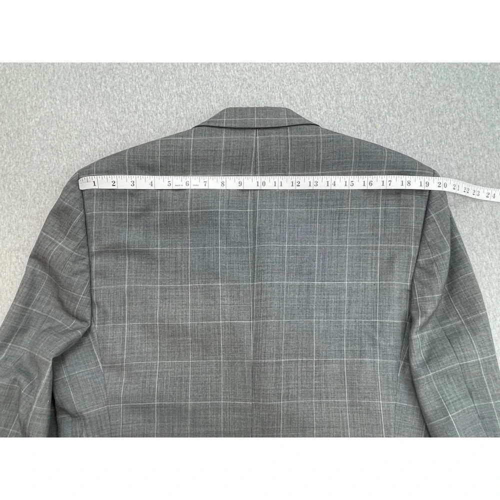 Lauren Ralph Lauren Suit Mens 43R  Windowpane 2-Button Pants 34 x 30  - 2 Pcs